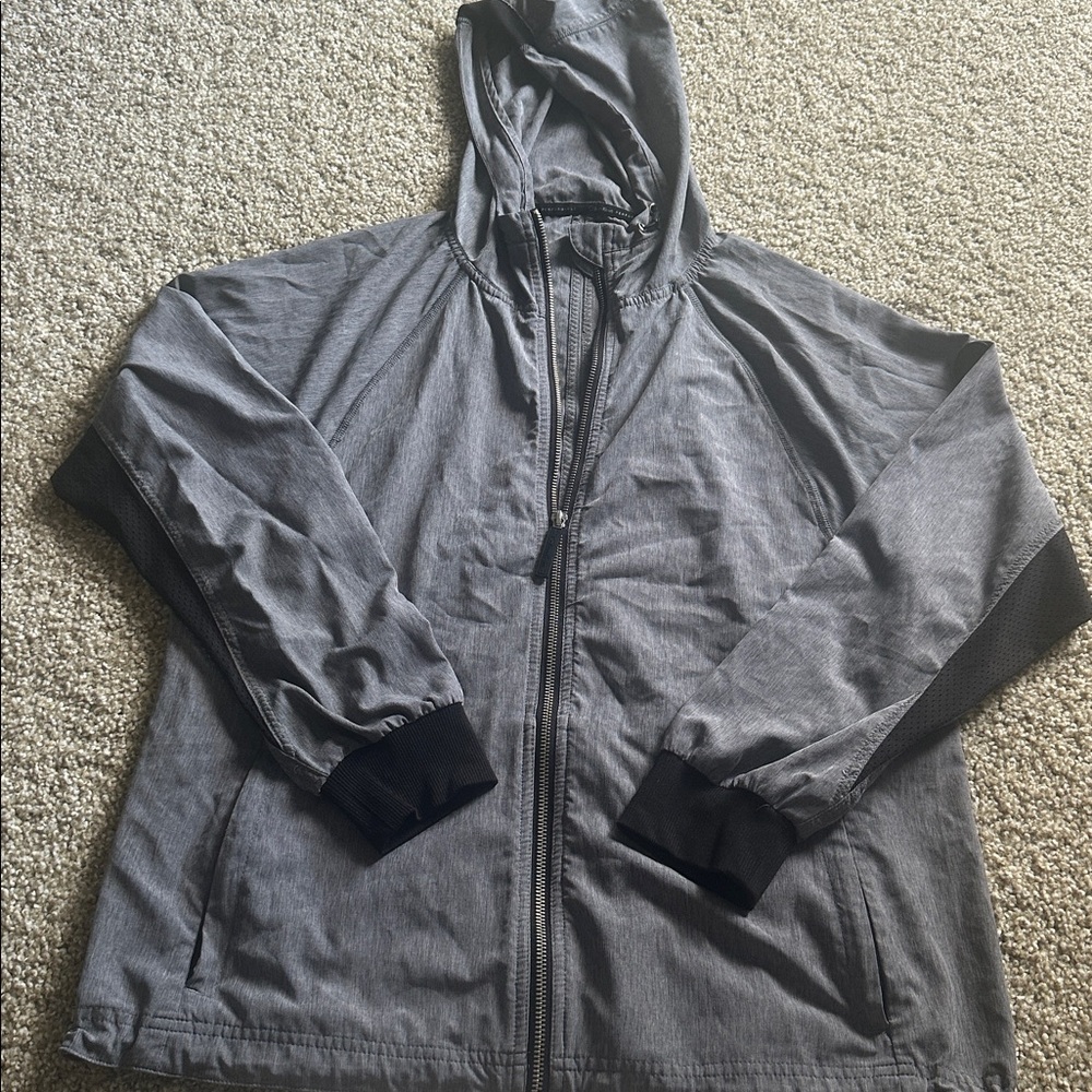 CALVIN KLEIN performance hoodie L size grey andblack under arm and wrist details